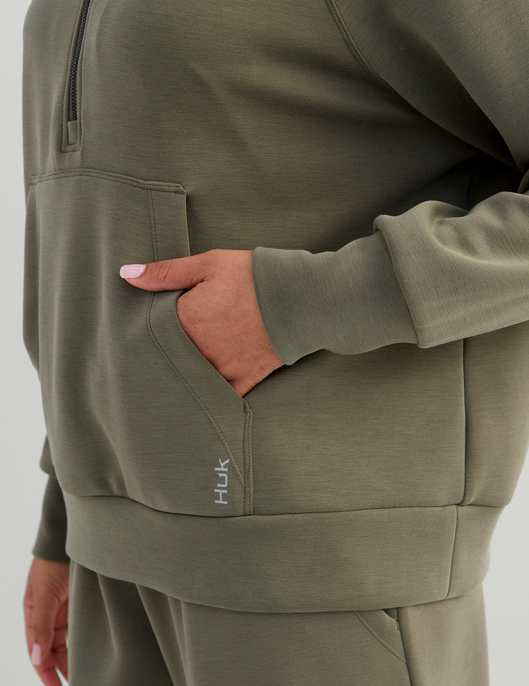 Cozy Moss Spacer Knit Hoodie