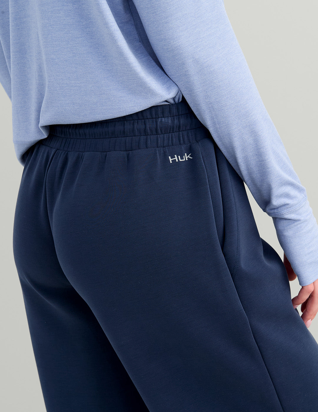 Cozy Navy Wide Leg Crop Pants for Women