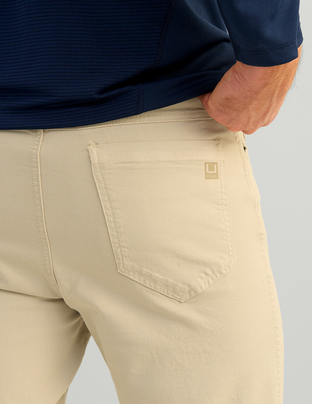 Khaki Lightweight Stretch Cotton Canvas Pants