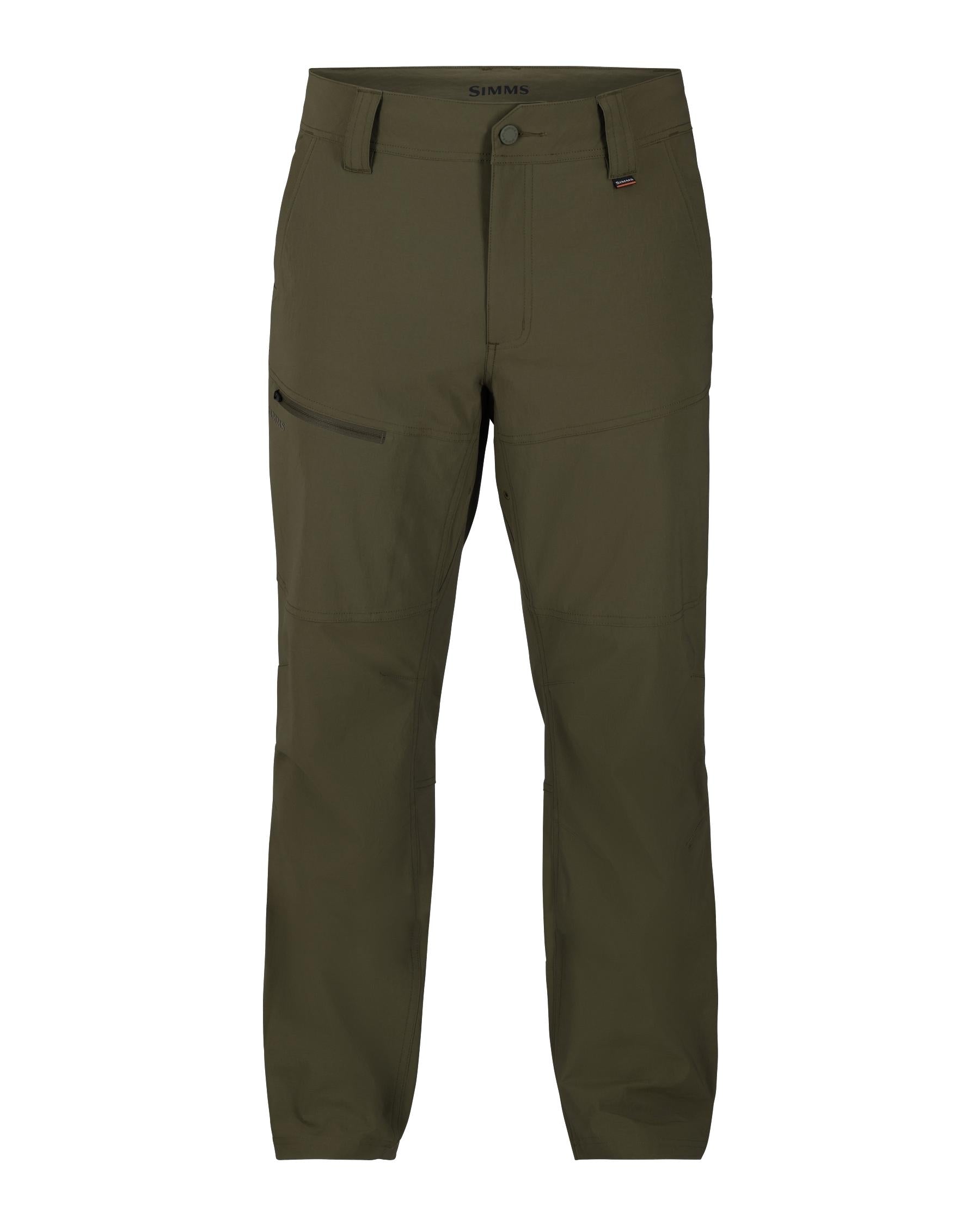 Mens Fishing Trail Pants with Sun Protection - Nylon-Spandex Blend