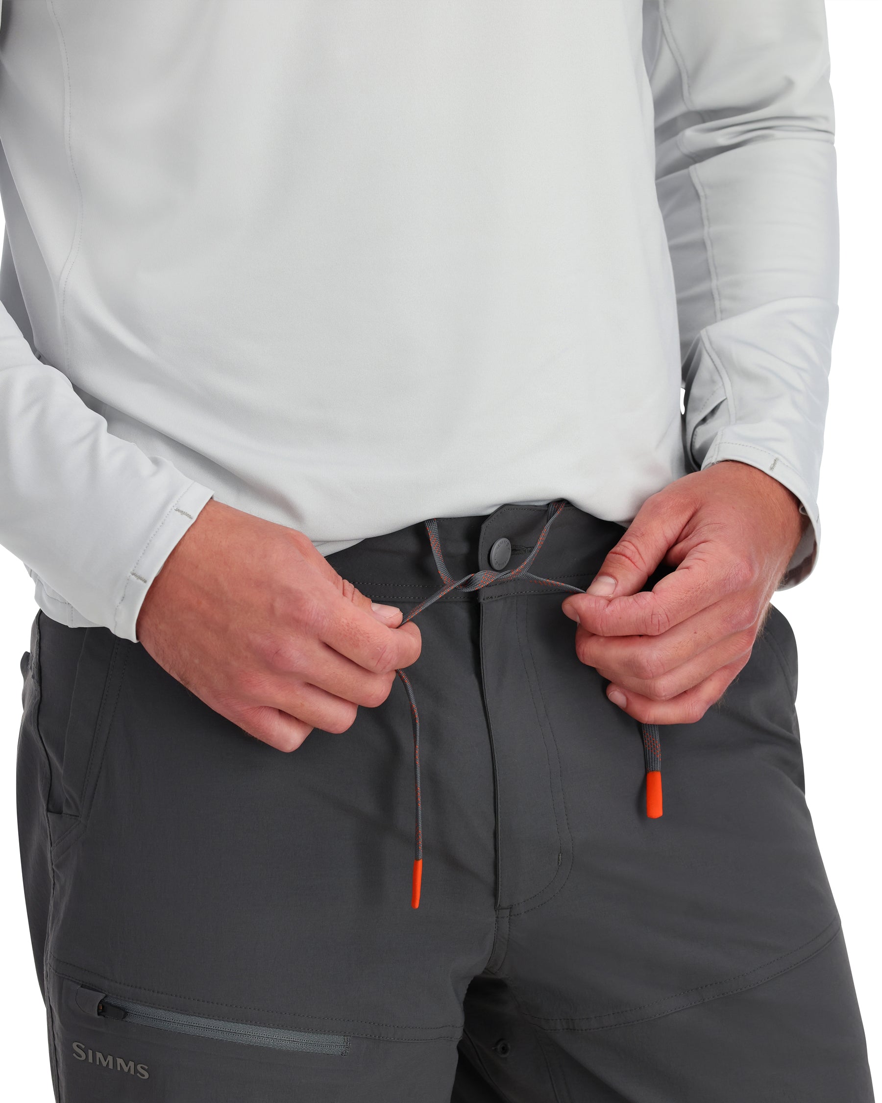 Mens Fishing Trail Pants with Sun Protection - Nylon-Spandex Blend