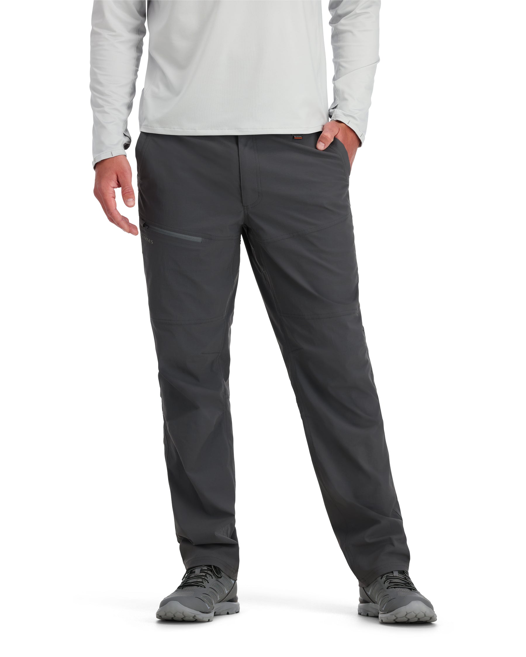 Mens Fishing Trail Pants with Sun Protection - Nylon-Spandex Blend