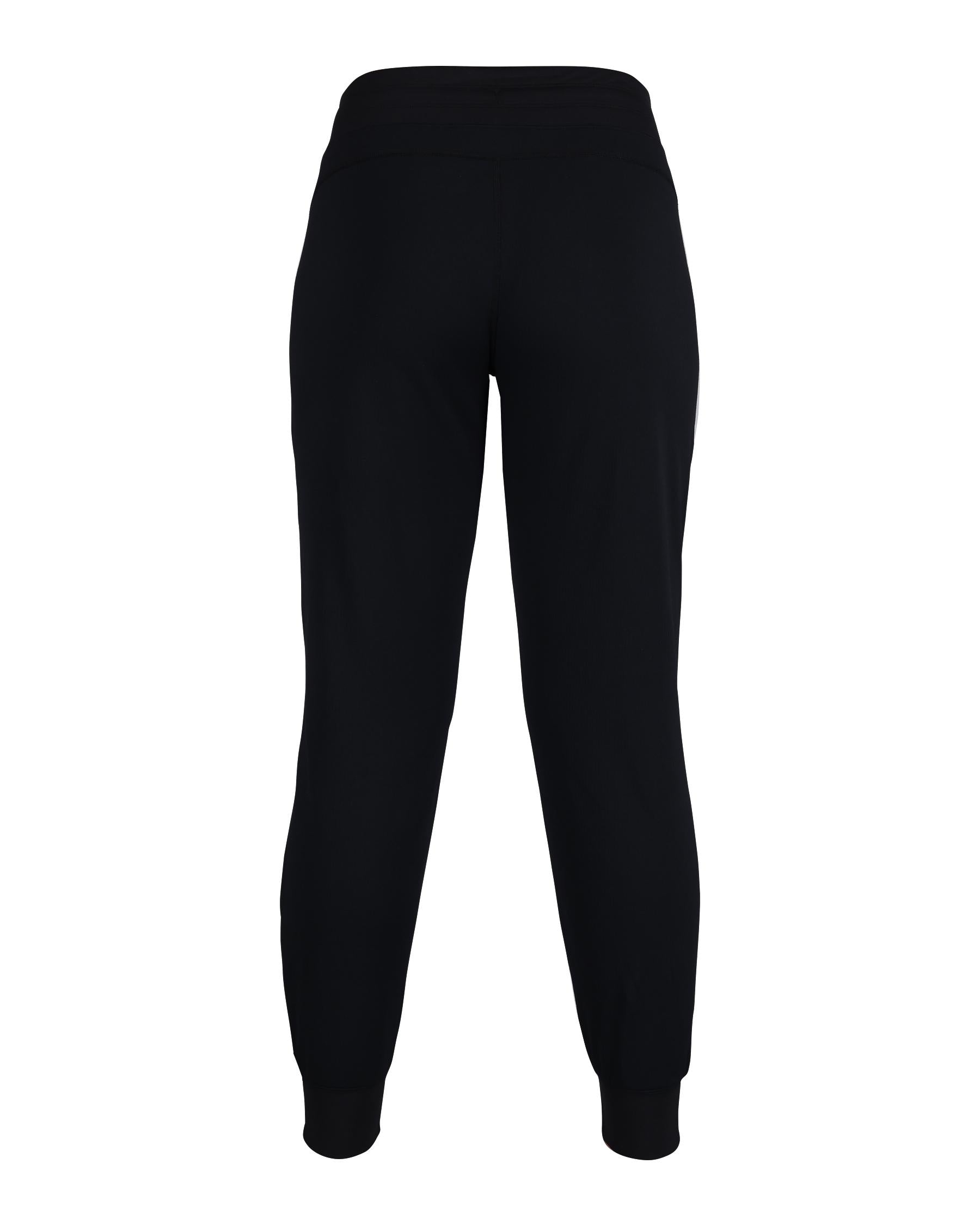Womens Black Thermal Grid Fleece Pants