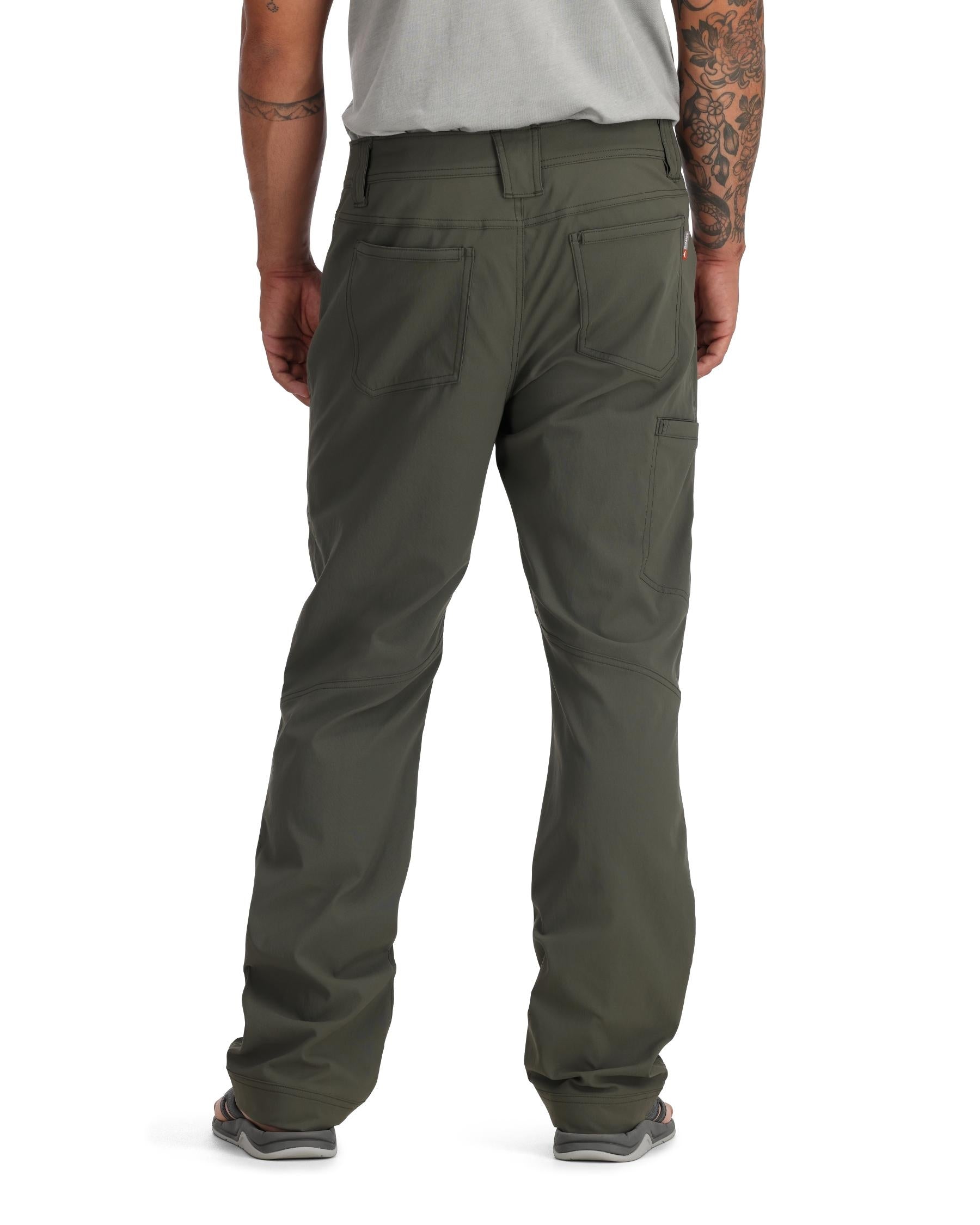 Mens Stretch Woven Fishing Pants with DWR Finish