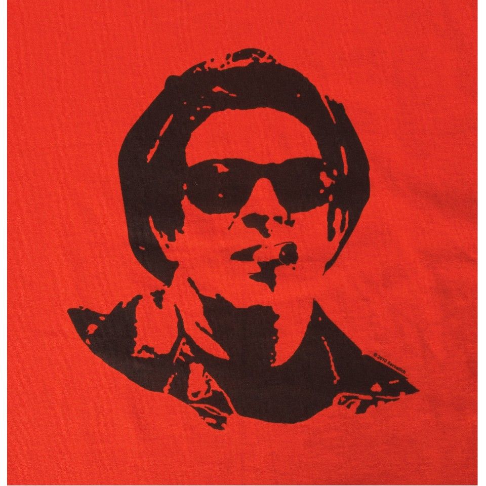 Mens Red Cotton T-Shirt - Eric Von Zipper Graphic