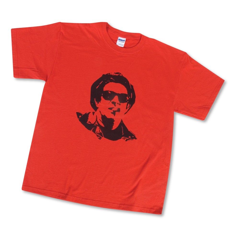 Mens Red Cotton T-Shirt - Eric Von Zipper Graphic