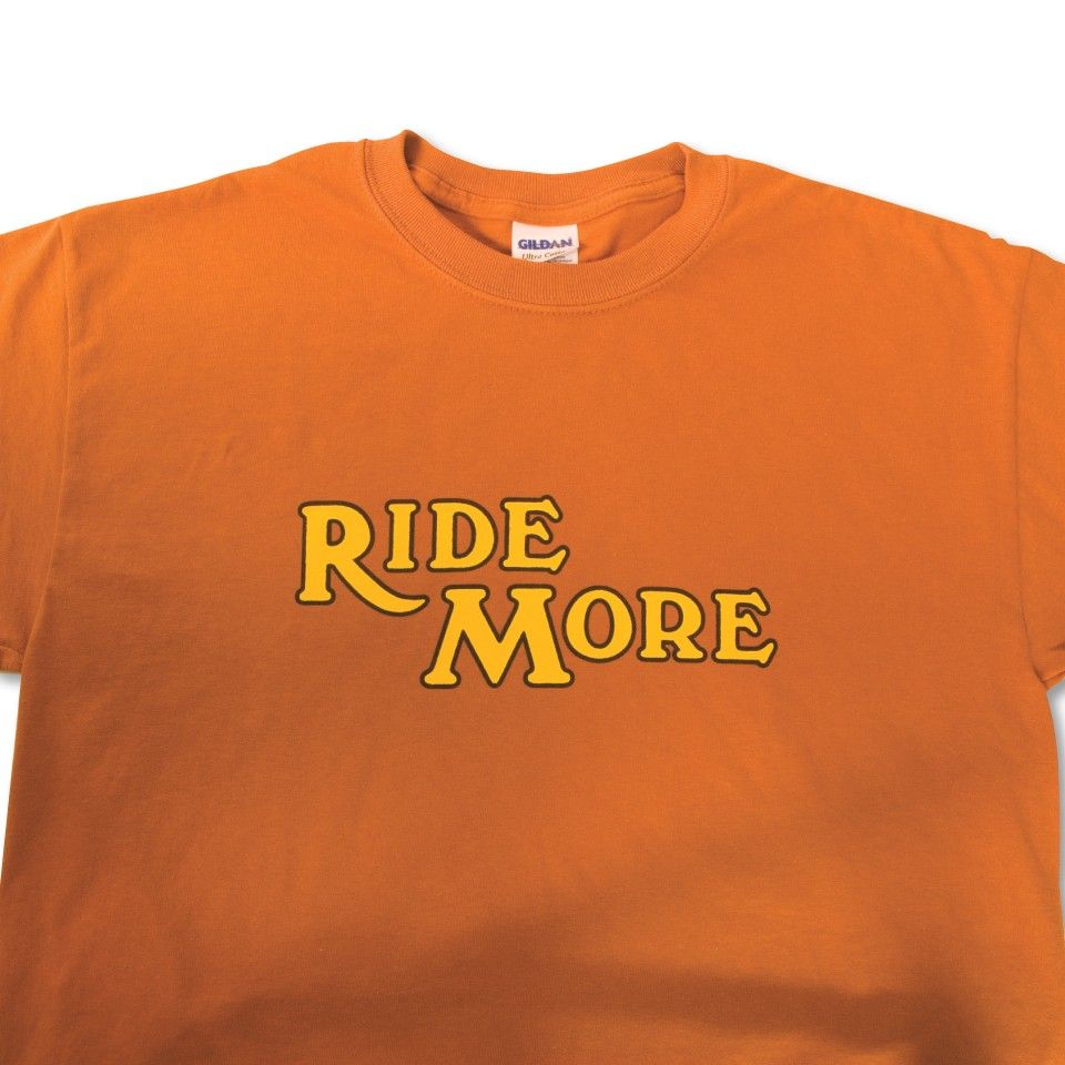 Retro Burnt Orange Cotton T-Shirt in Various Sizes for Casual Wear