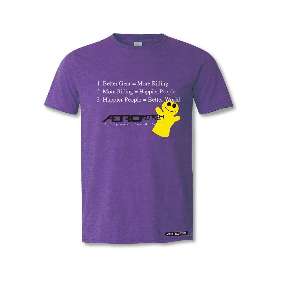 Purple Cotton Comfort T-Shirt for Ultimate Happiness
