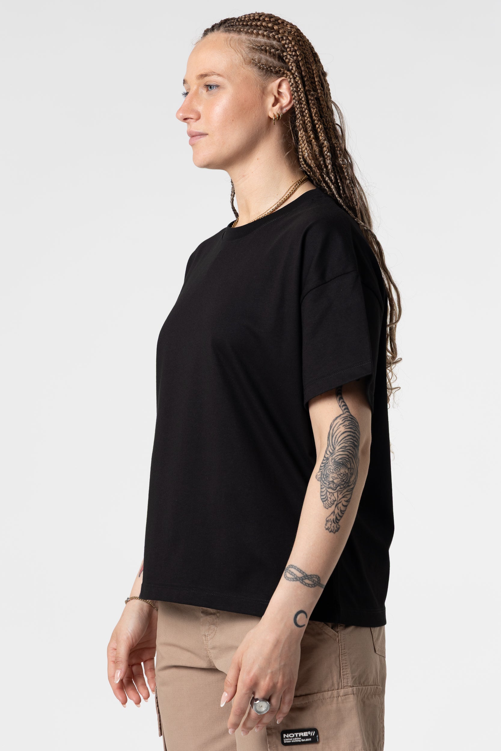 Night Blue 190GSM Cotton Boxy Fit T-Shirt for Men