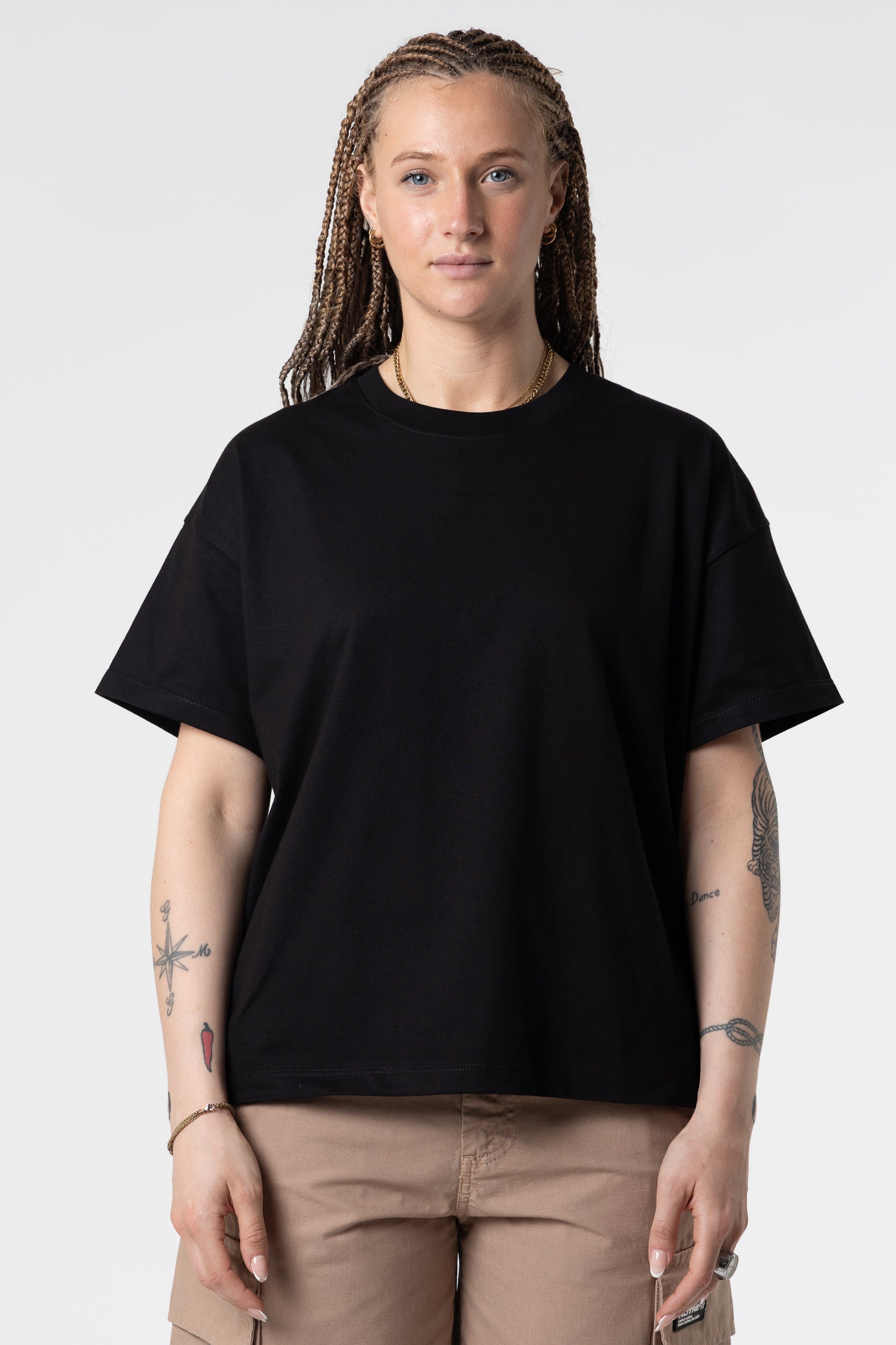 Night Blue 190GSM Cotton Boxy Fit T-Shirt for Men