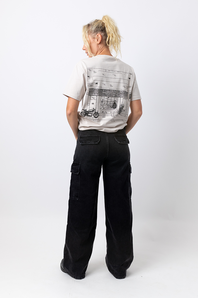 Sydney Adventure Off White Tee | Combed Cotton T-shirt