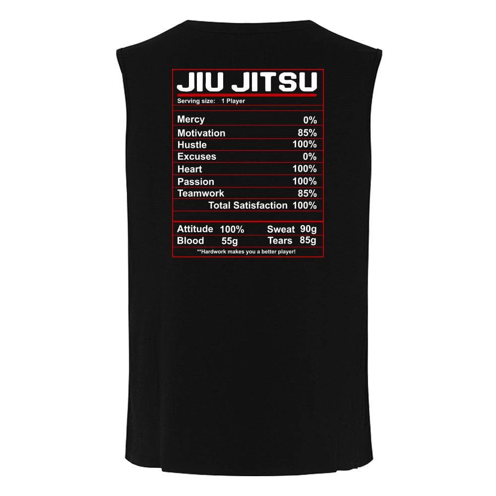 Jiu Jitsu Nutrition Label T-Shirt - Mens Streetwear