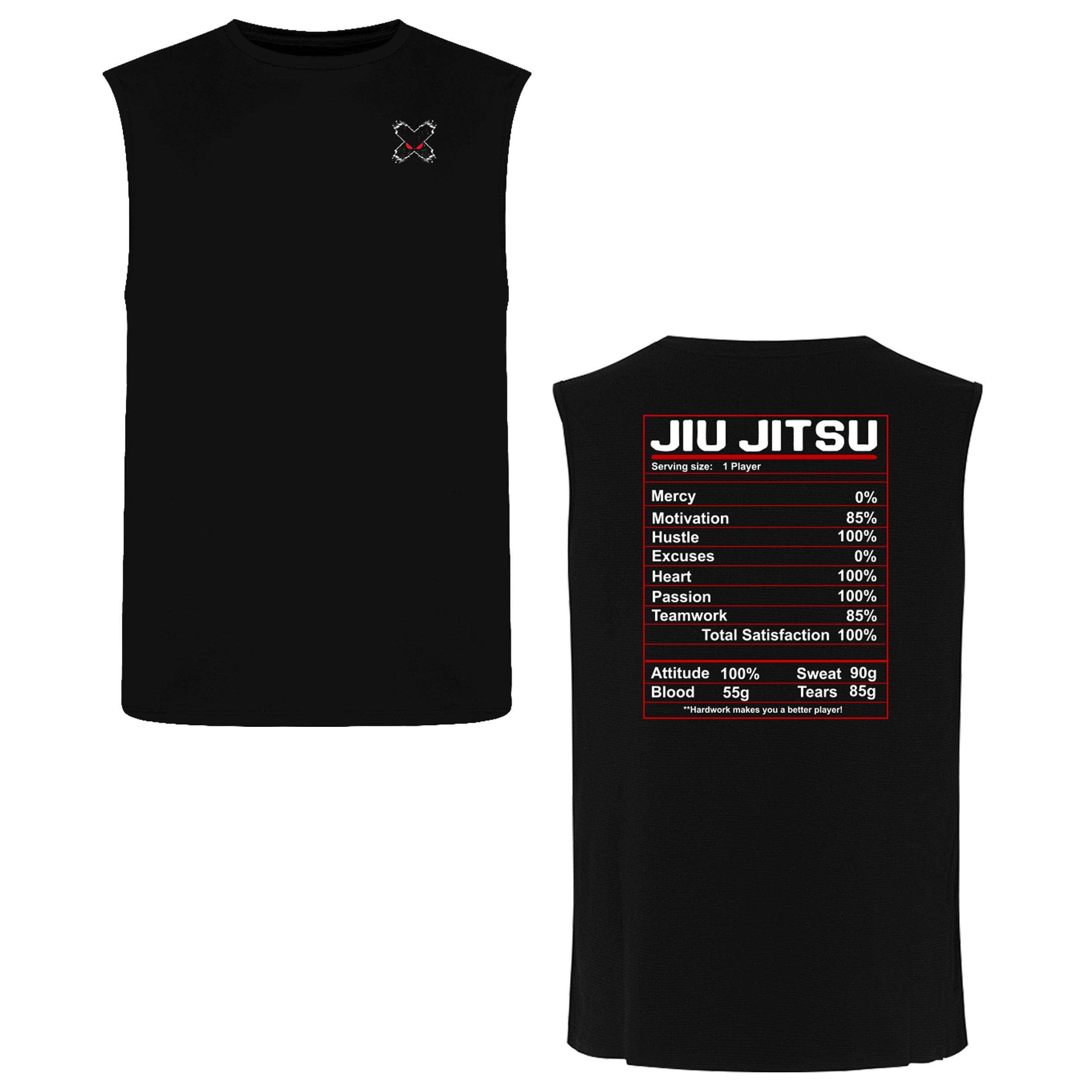 Jiu Jitsu Nutrition Label T-Shirt - Mens Streetwear