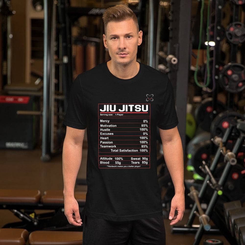 Jiu Jitsu Nutrition Label T-Shirt - Mens Streetwear