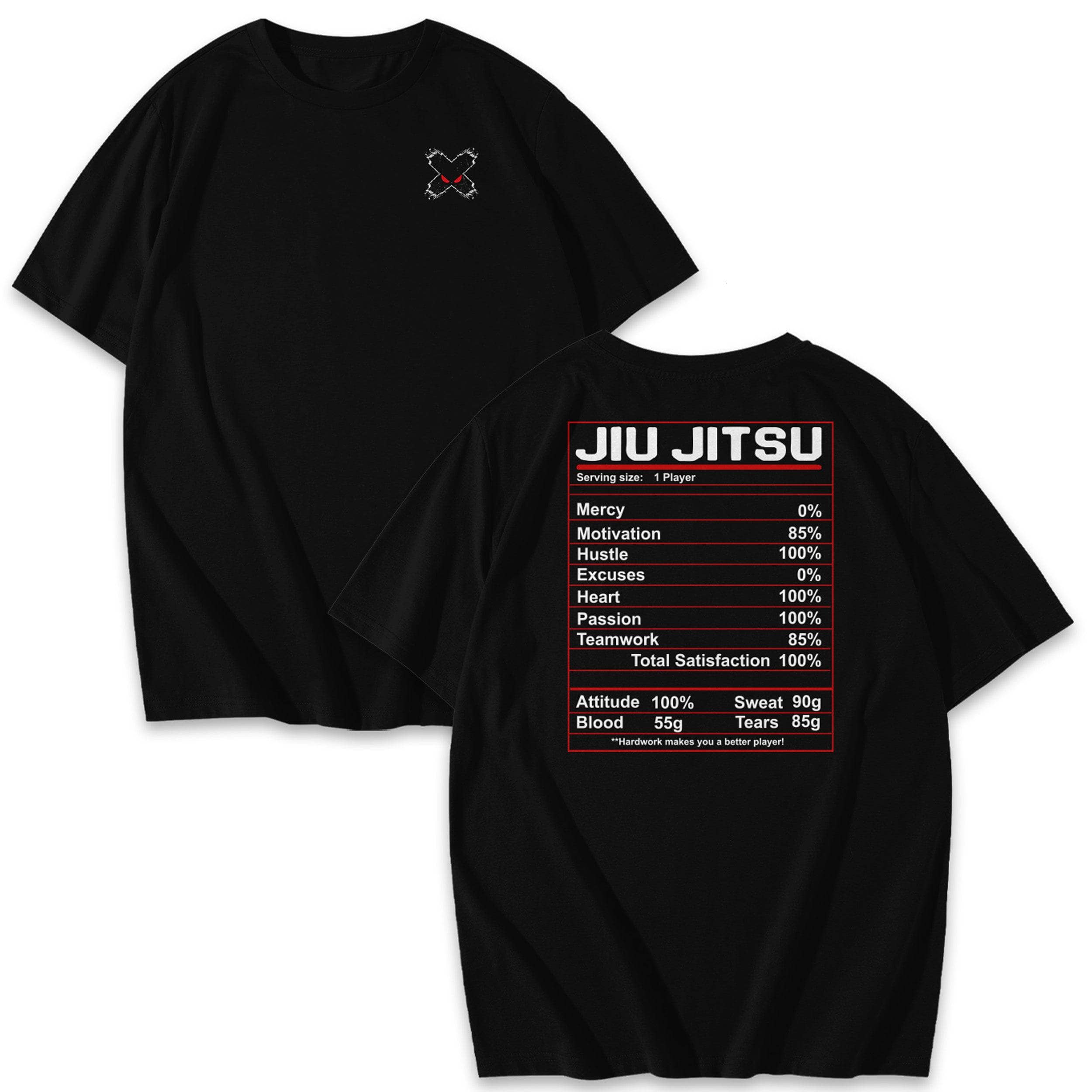 Jiu Jitsu Nutrition Label T-Shirt - Mens Streetwear