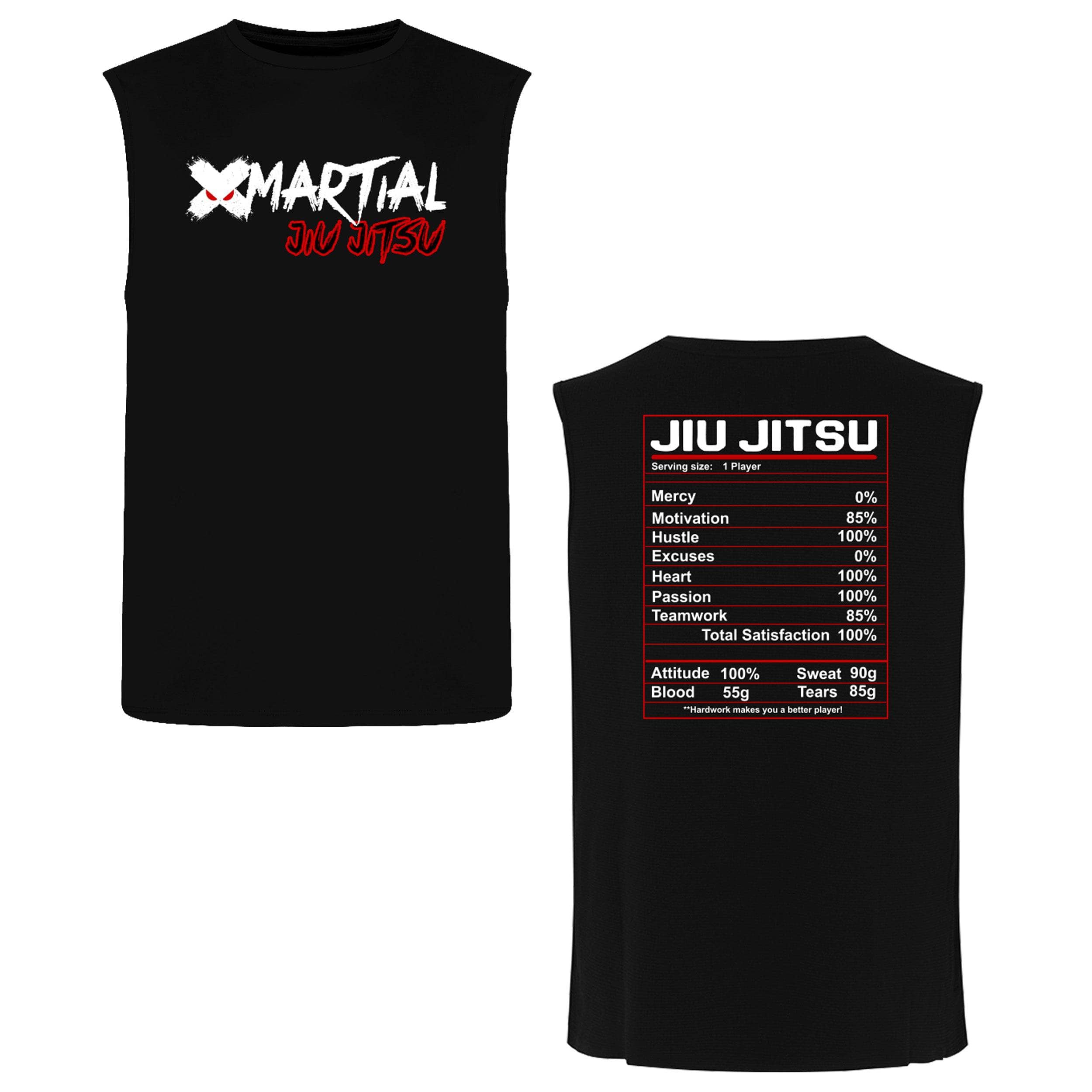 Jiu Jitsu Nutrition Label T-Shirt - Mens Streetwear
