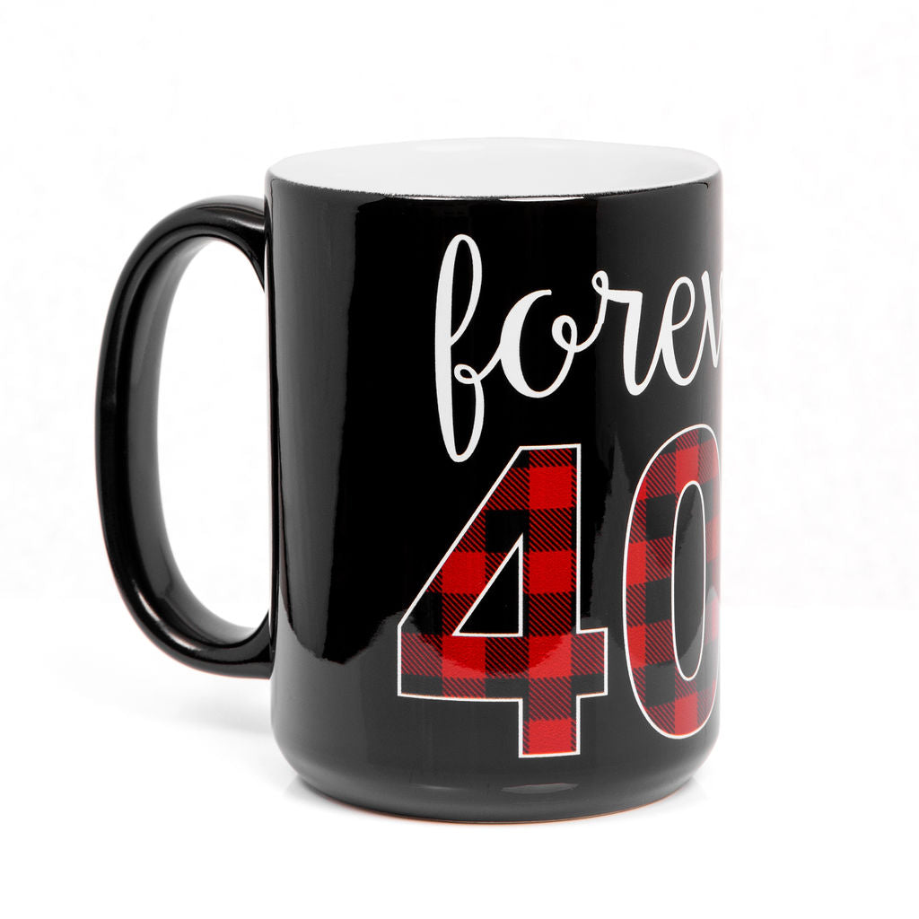 Forever 406 Mug in Black/White