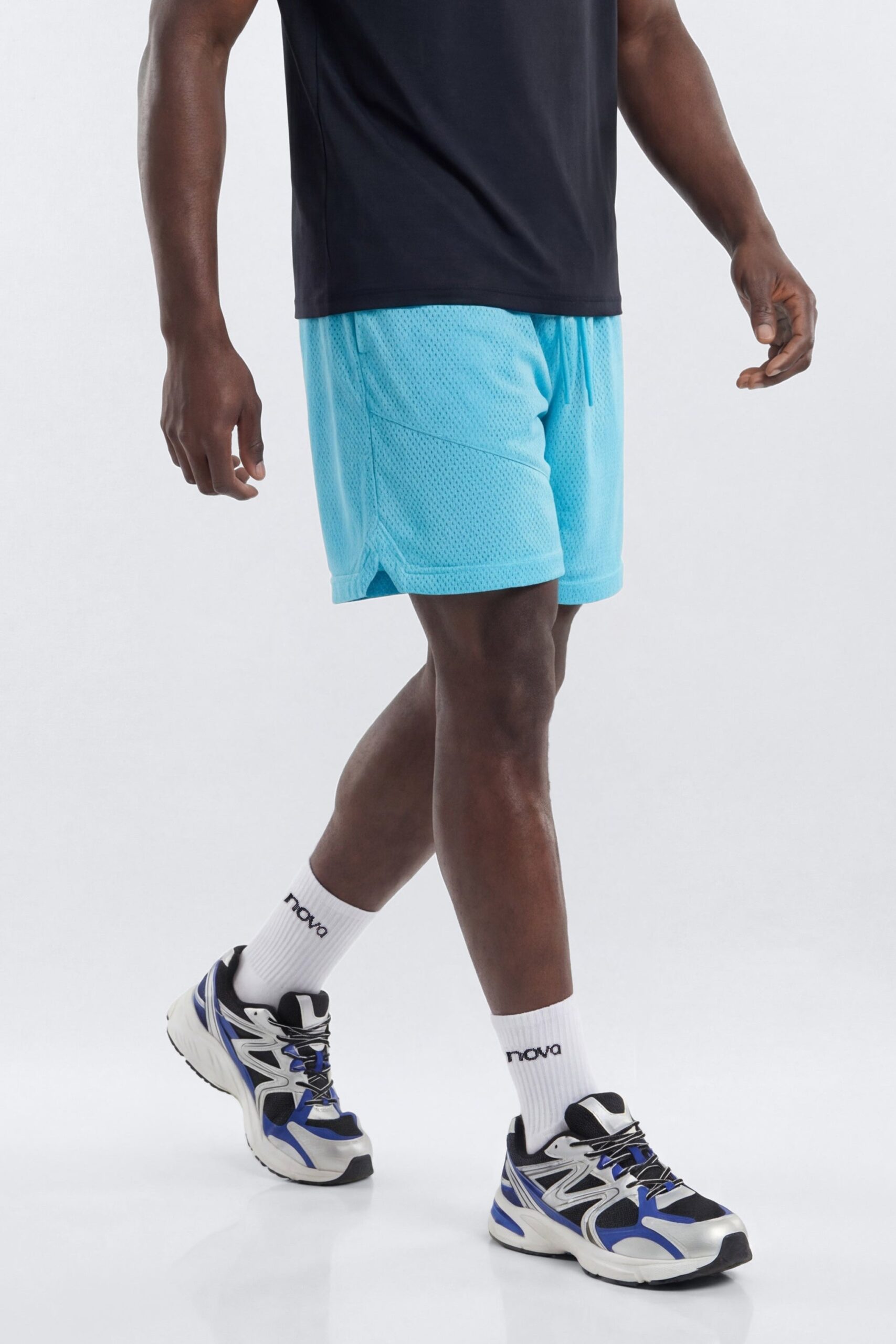 Athletic Mesh 7″ Basketball Shorts - Blue