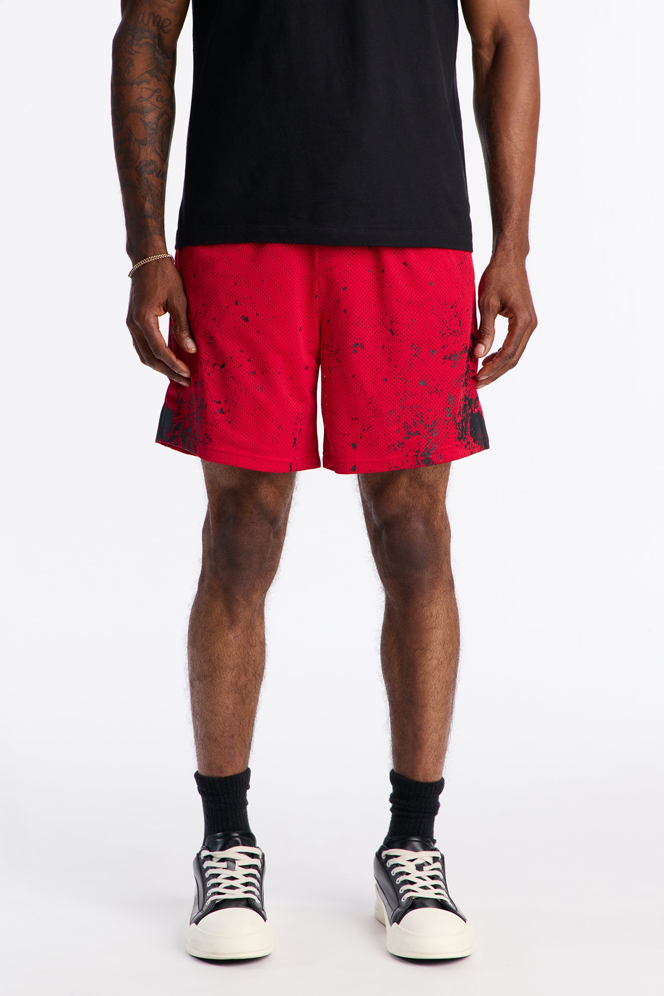Cosmos Dust Mesh Short - Red/combo