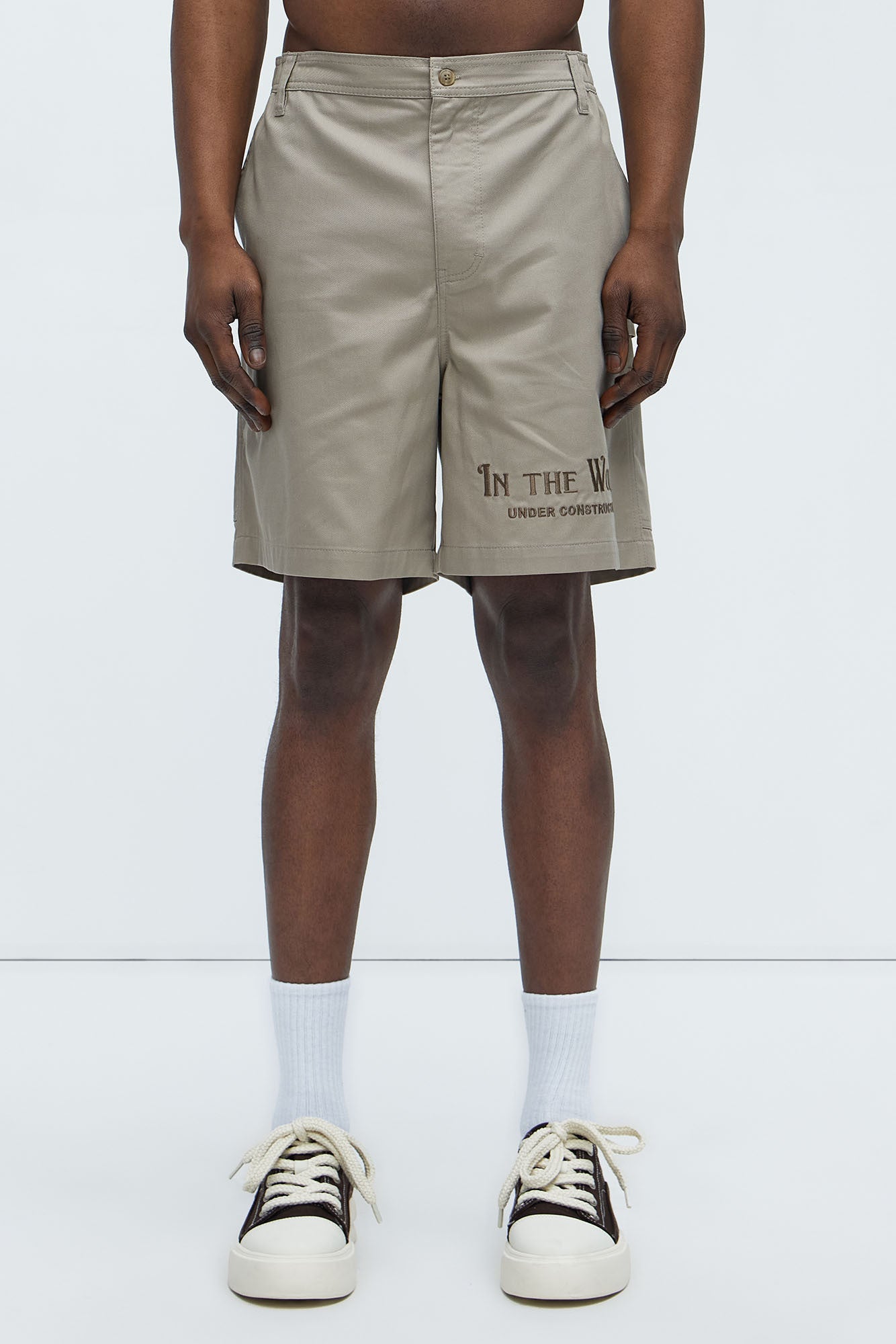 In The Works Relaxed Shorts - Stone