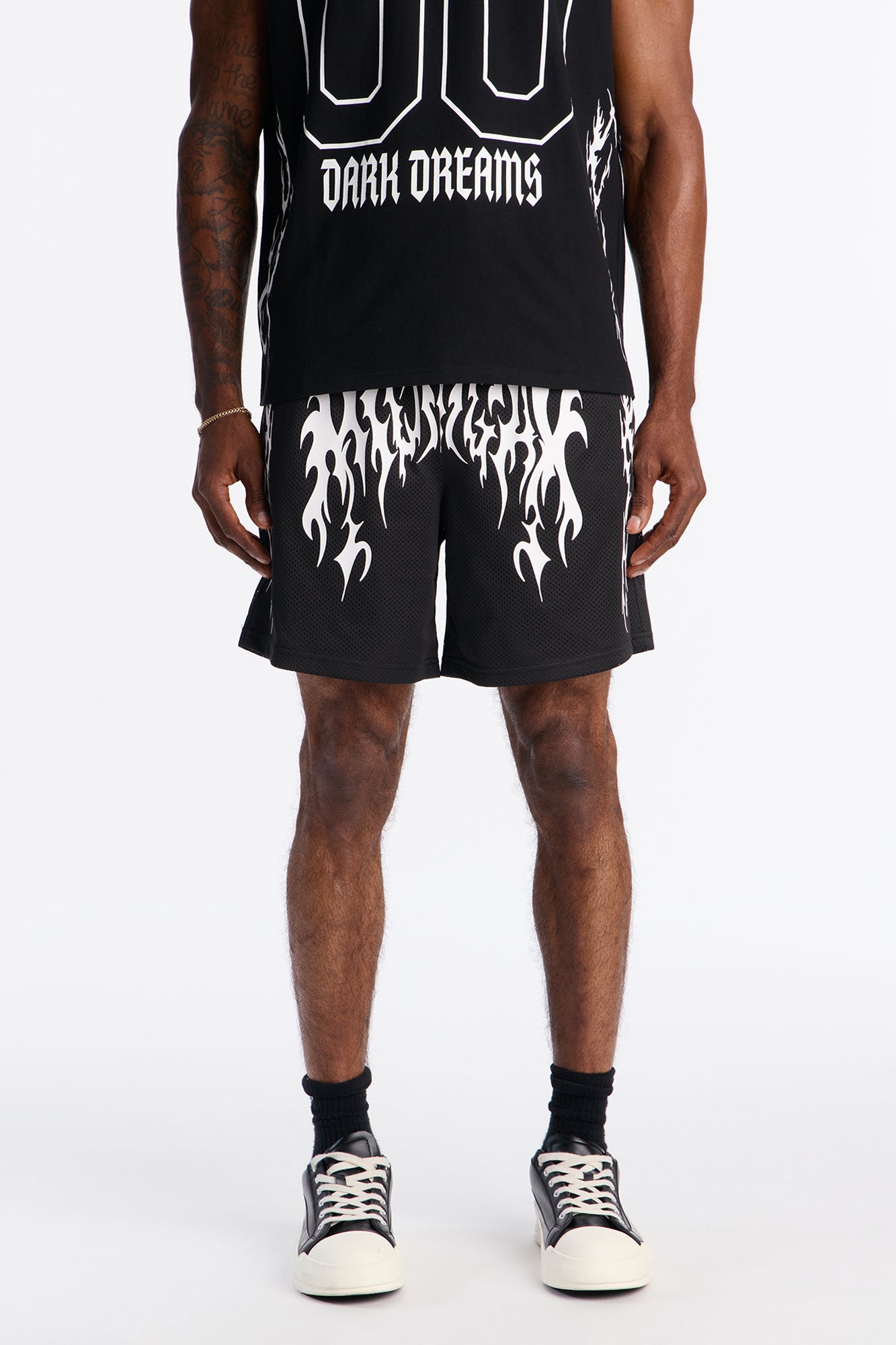 Midnight Anthem Graphic Mesh Short - Black/combo
