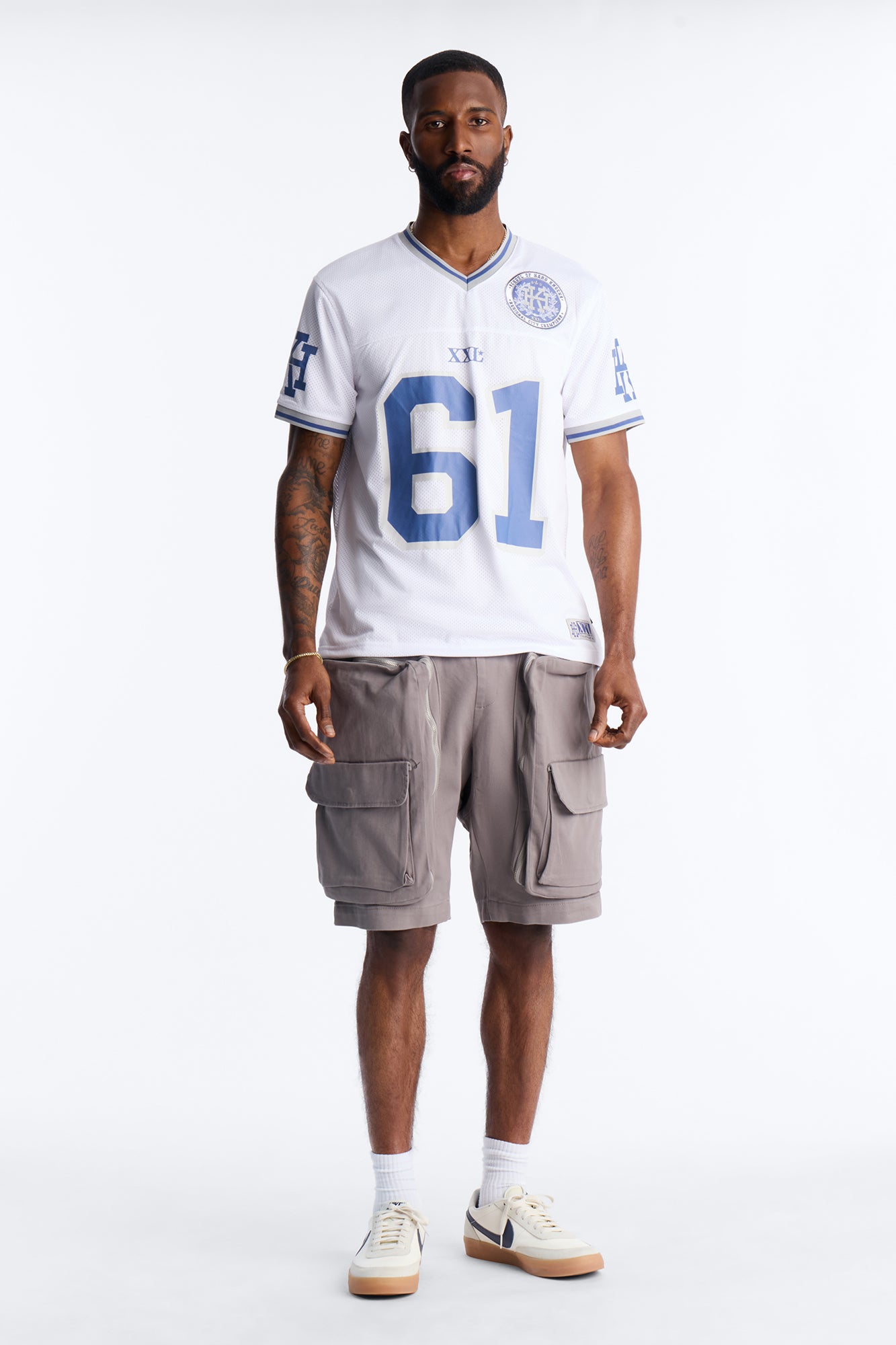 Oversized Maxed Out Utility Pocket Short - Grey