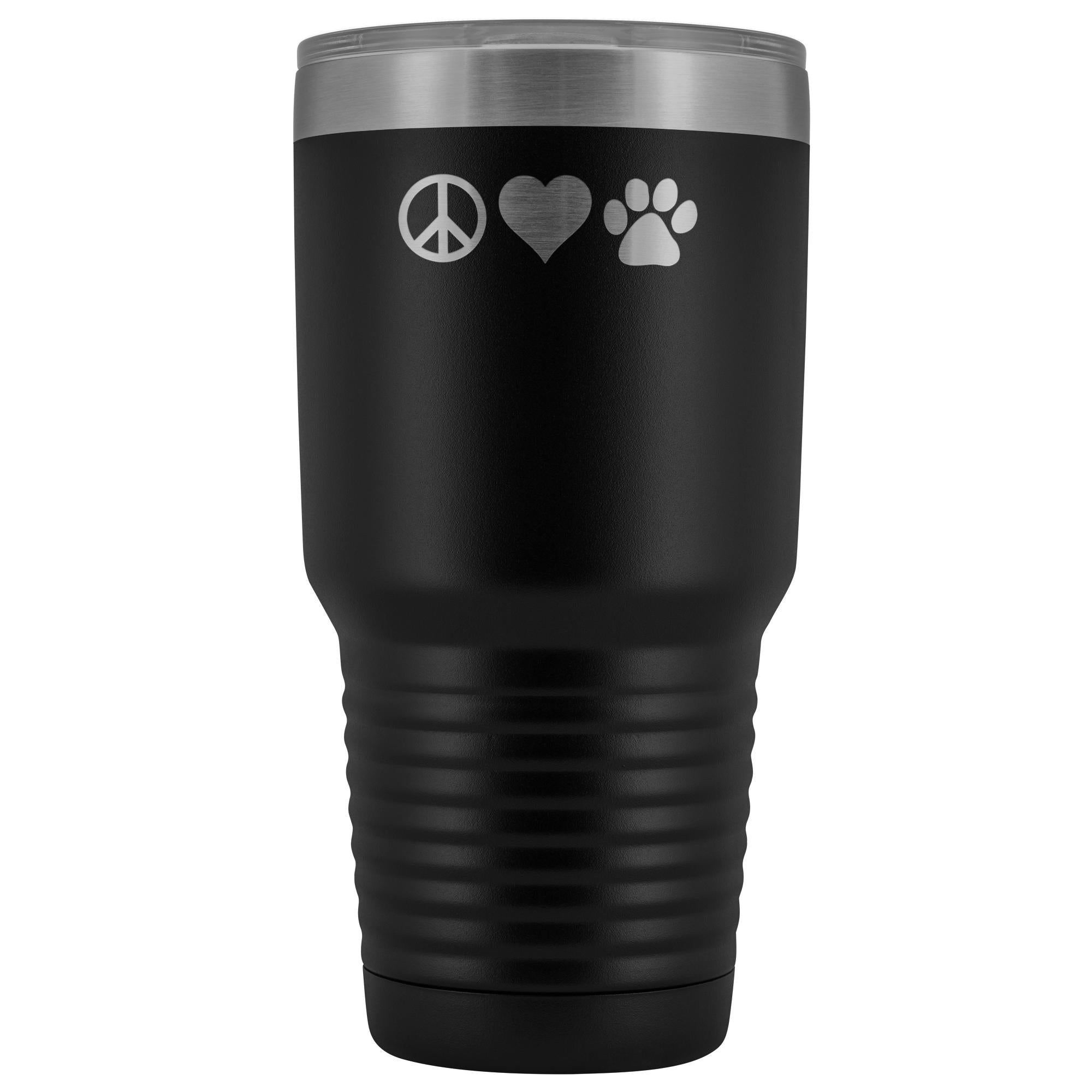 Peace, love, paws 30oz Vacuum Tumbler