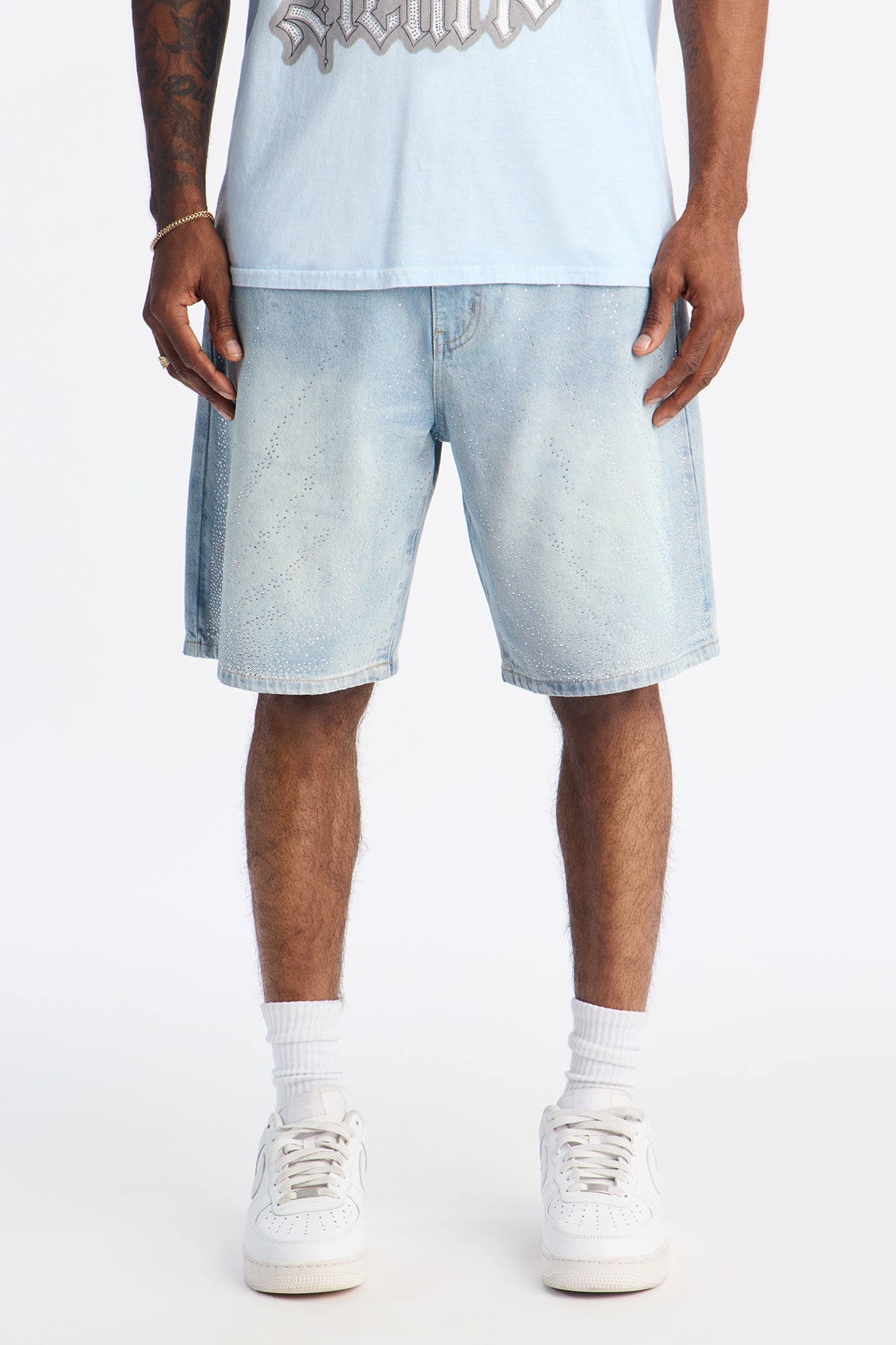 Relaxed Sunflare Denim Short - Light Wash