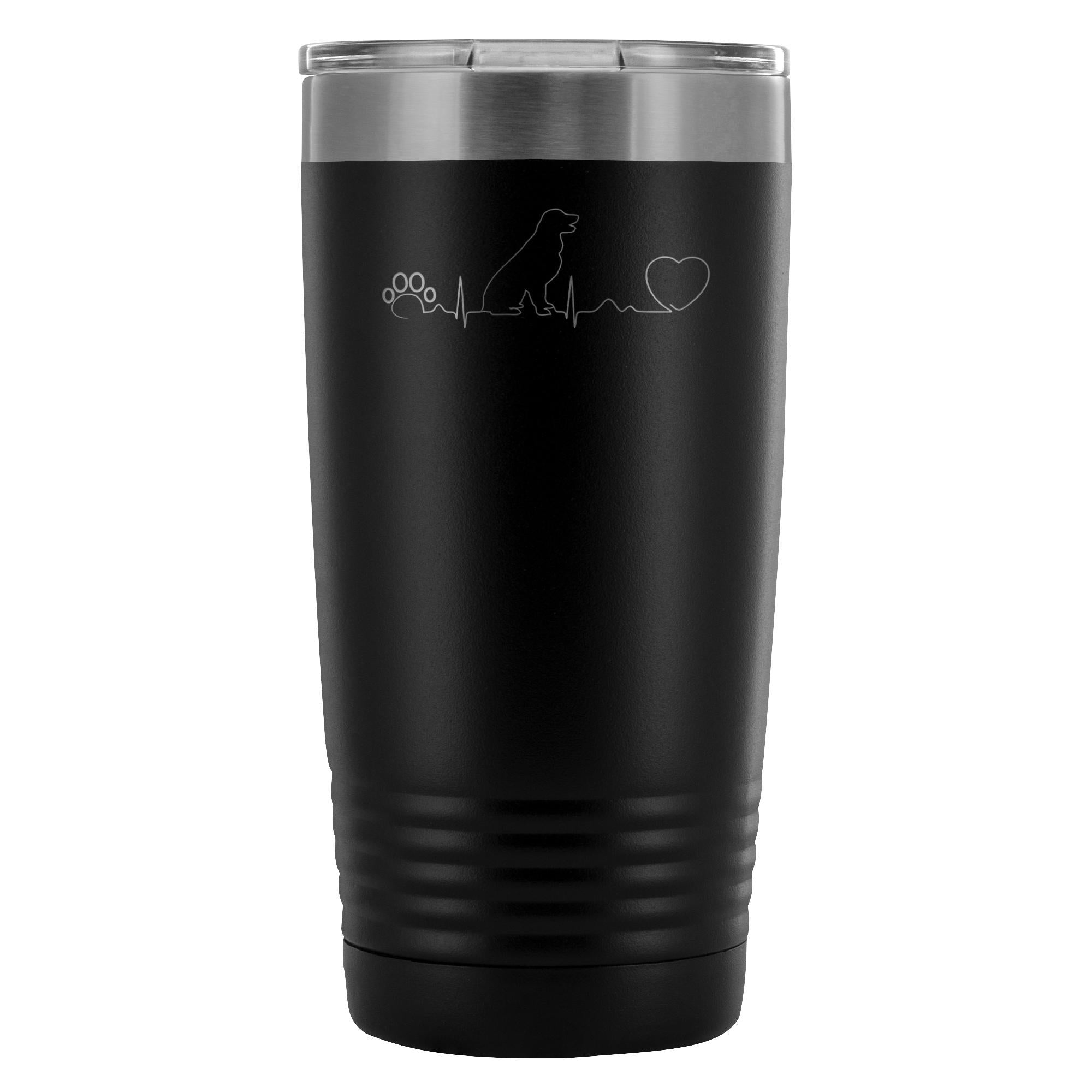 Dog heartbeat 20oz Vacuum Tumbler