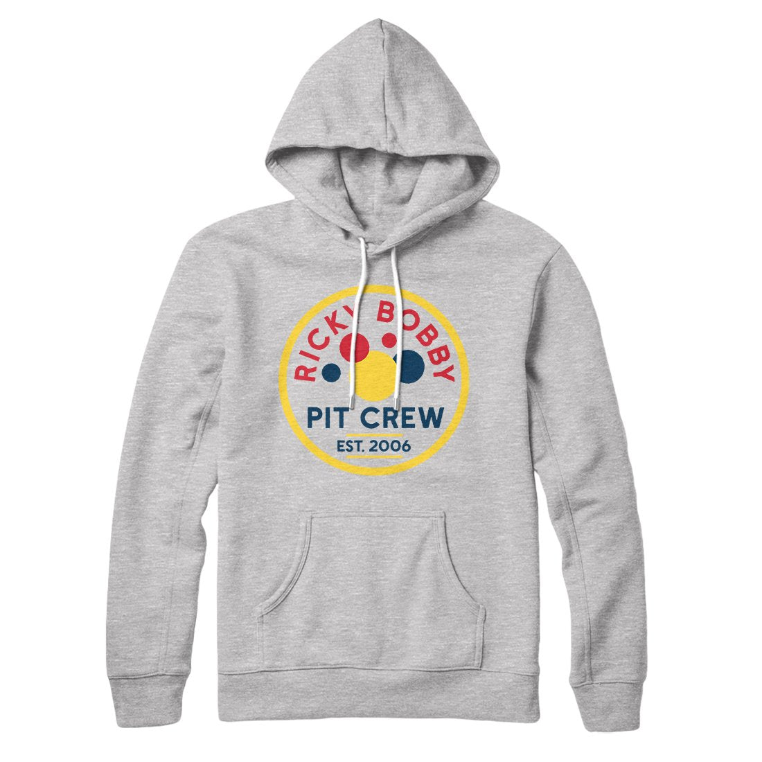 Ricky Bobby Pit Crew Unisex Pullover Hoodie - Cotton Polyester Loose Fit Hood Kangaroo Pocket
