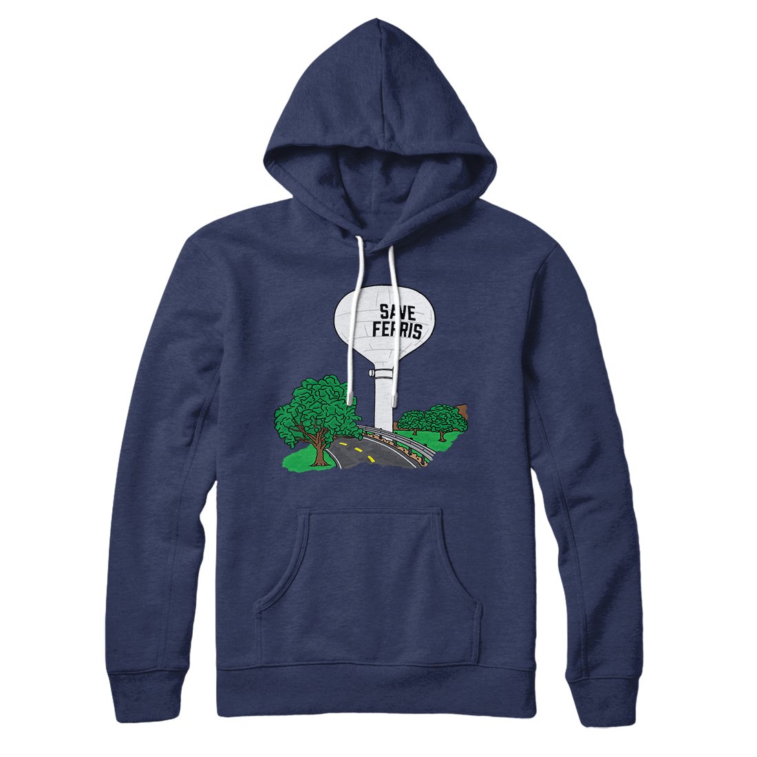 Save Ferris Unisex Pullover Hoodie Cotton Polyester Loose Fit Kangaroo Pocket