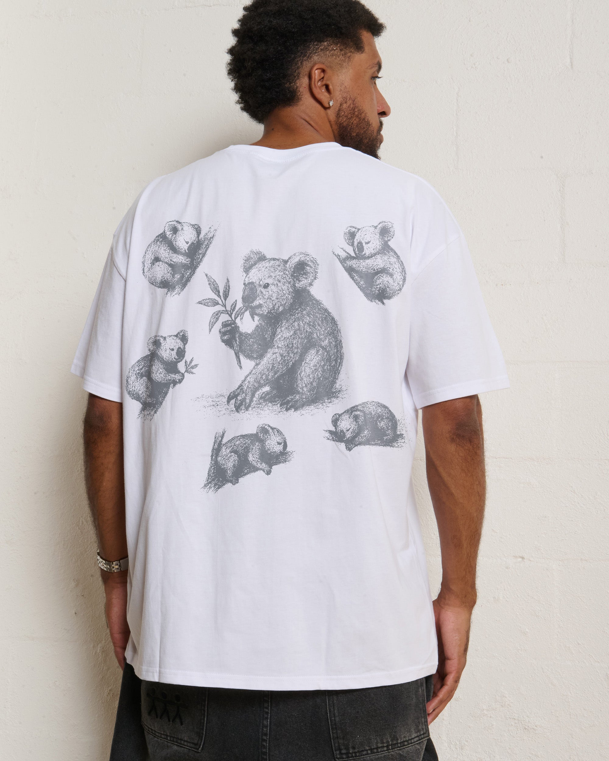Eat Sleep Repeat Oversized Graphic Tee - Unisex 90s Boxy Fit 100% Combed Cotton