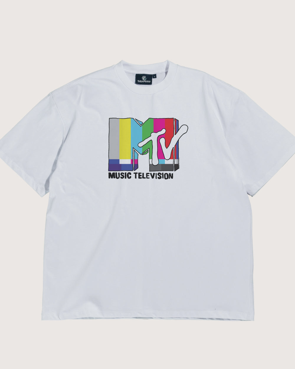 MTV Logo Oversized Unisex T-Shirt 90s Boxy Fit 100% Combed Cotton 275gsm