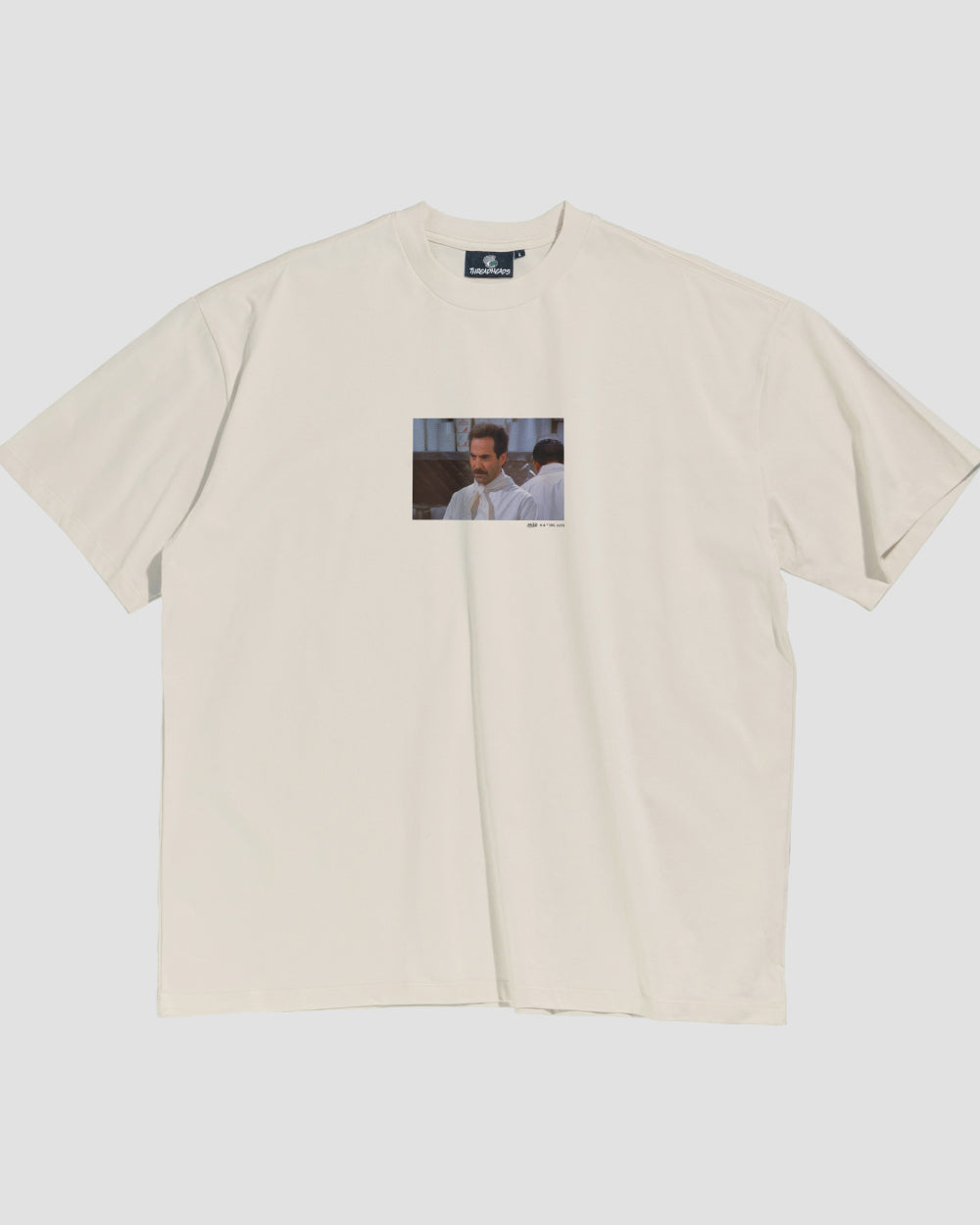 No Soup Oversized Graphic Tee - Seinfeld Collab Unisex 90s Boxy Fit 100% Combed Cotton