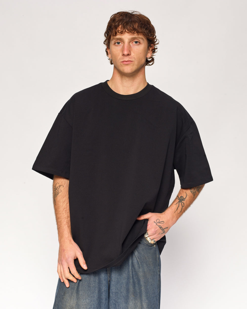 Oversized Tee 5 Pack Black White Unisex 100% Combed Cotton 275 GSM