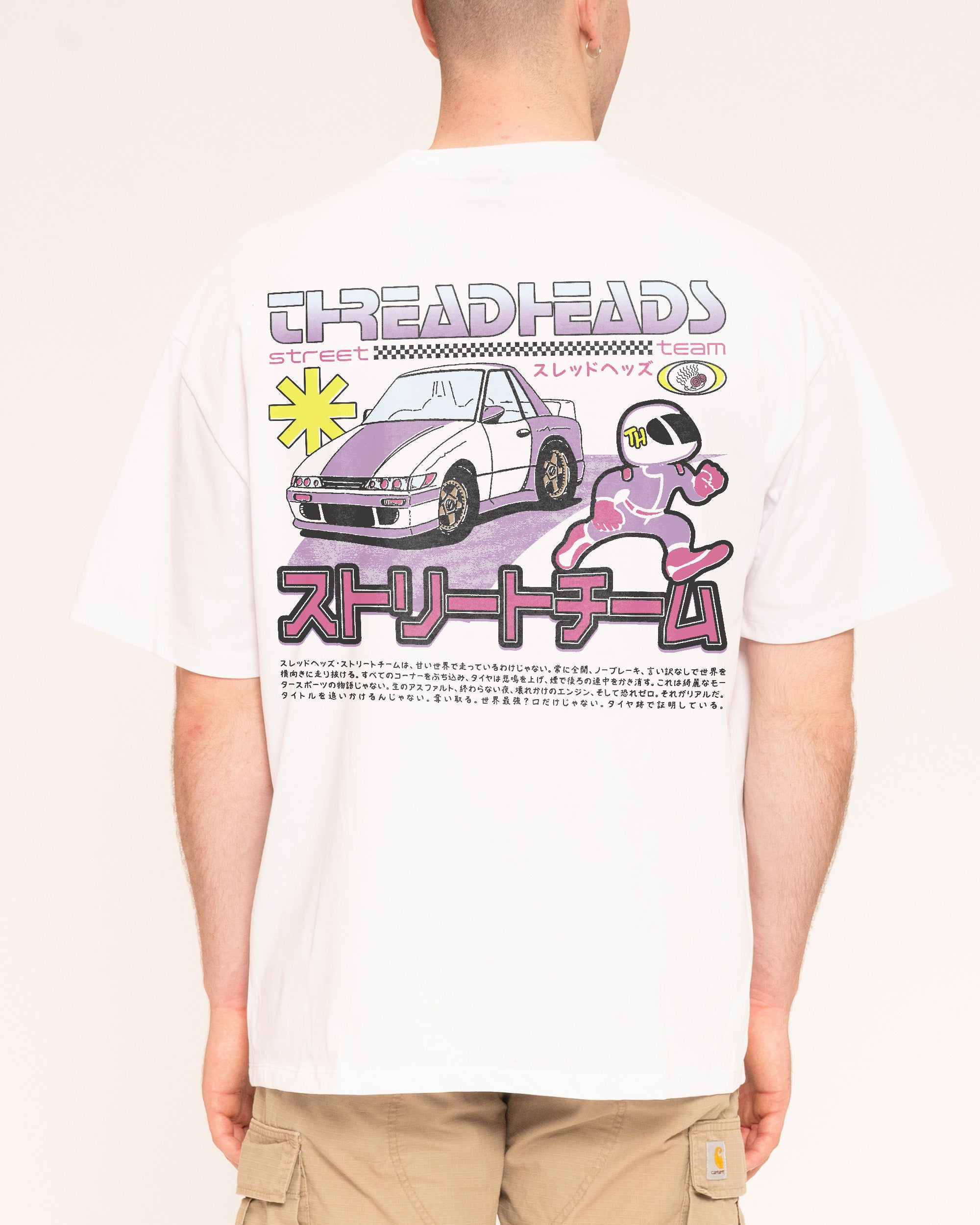 Street Team Oversized Graphic Tee Unisex 90s Boxy Fit 100% Combed Cotton