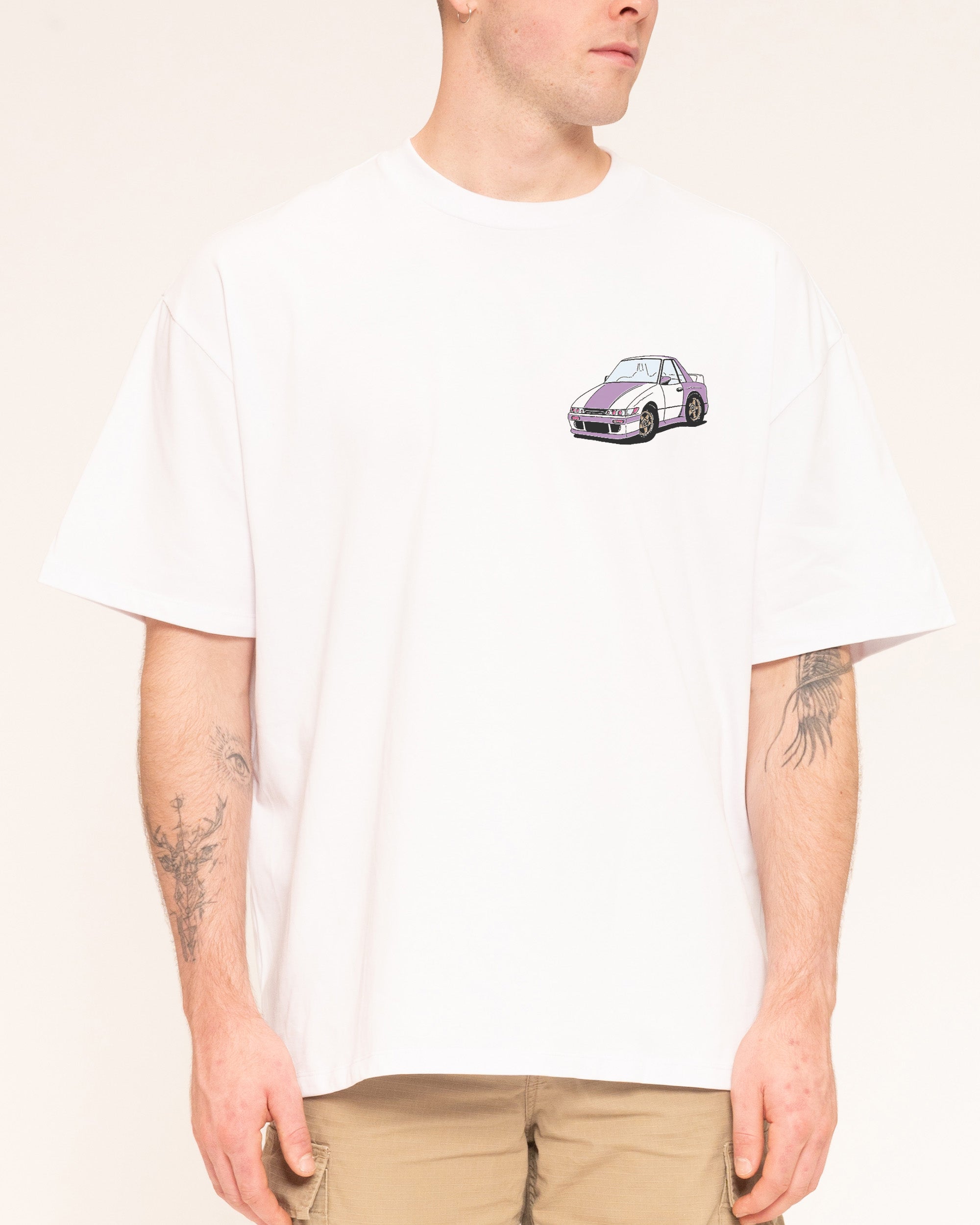 Street Team Oversized Graphic Tee Unisex 90s Boxy Fit 100% Combed Cotton