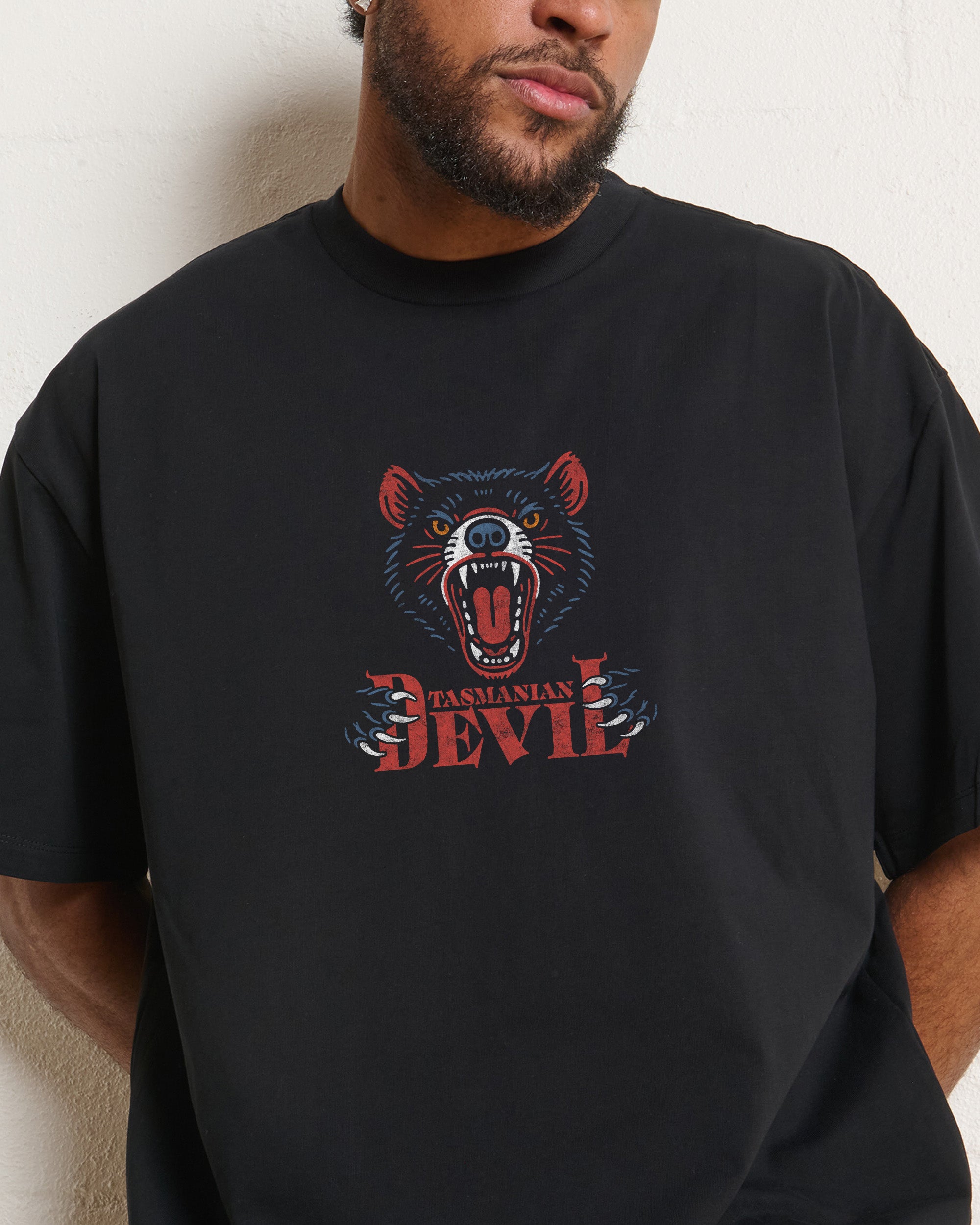 The Devil Oversized Graphic Tee - Unisex 90s Boxy Fit 100% Combed Cotton